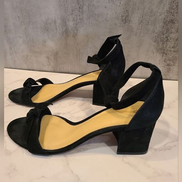 Alexandre Birman Black Suede Clarita Block Sandal, Date Night LBD | 9 (39) - Picture 8 of 16